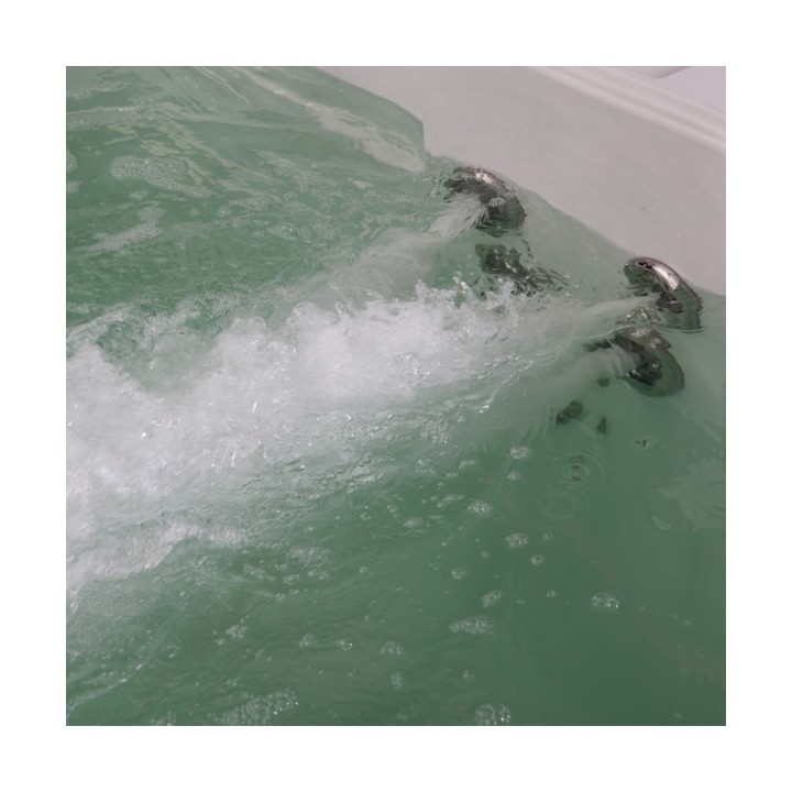 SWIM SPA - Venkovní vířivý bazének s protiproudem Sterling silver/šedý kabinet 400x230x135 cm