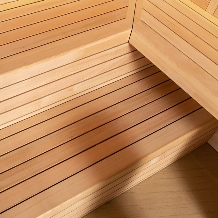 Finská sauna EAGO AWT E1611C hemlock 180×180 bez kamen