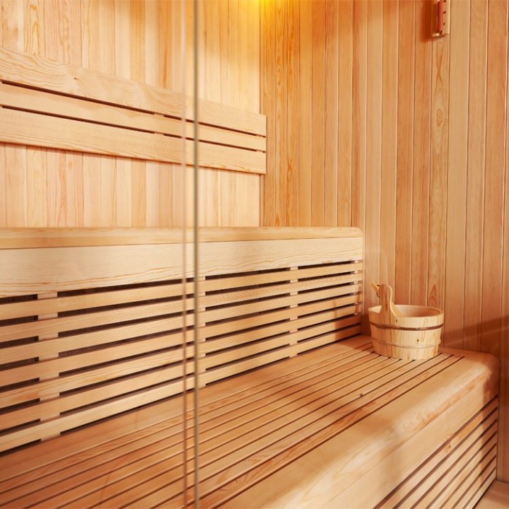 Finská sauna EAGO AWT E1801XL borovice 200×200 9 kW Cilindro