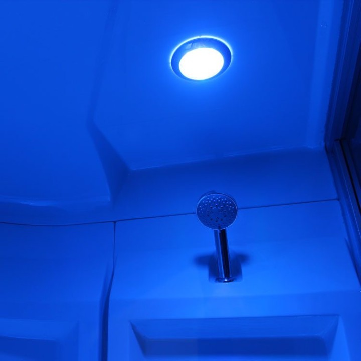 Parní sauna EAGO AWT S200C alu 131×131 levé provedení