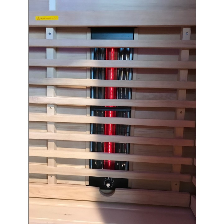 Infračervená sauna EXCLUSIVE TWO / kanadská borovice 110x100x200cm pro 1-2 osoby
